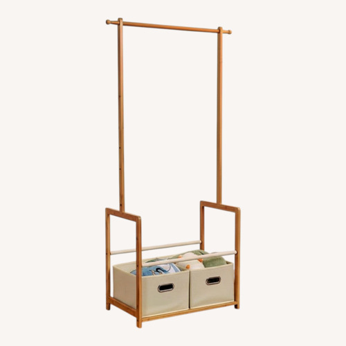 Used Amazon Bamboo Kids Clothing Rack for sale on AptDeco