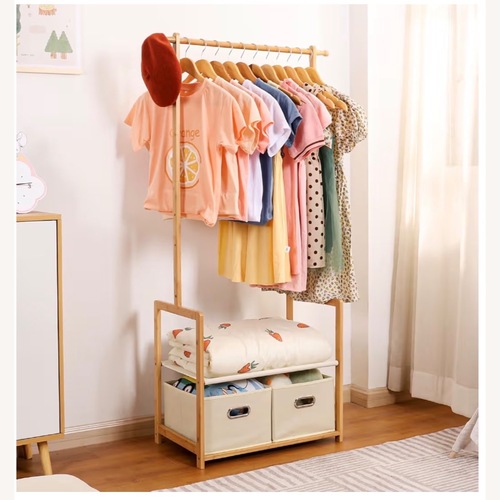 Used Amazon Bamboo Kids Clothing Rack for sale on AptDeco