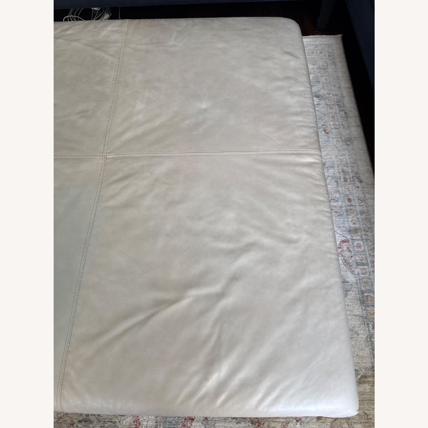 Mitchell Gold + Bob William Carmen Leather Ottoman - image-7
