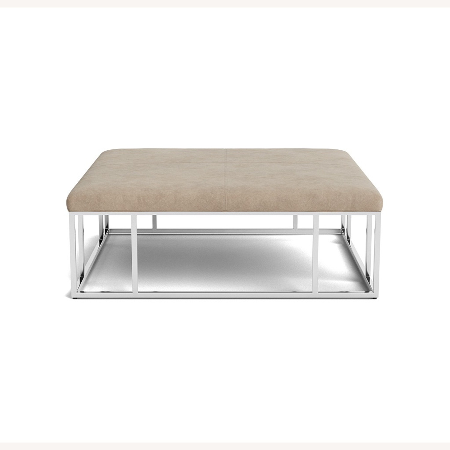 Mitchell Gold + Bob William Carmen Leather Ottoman - image-4