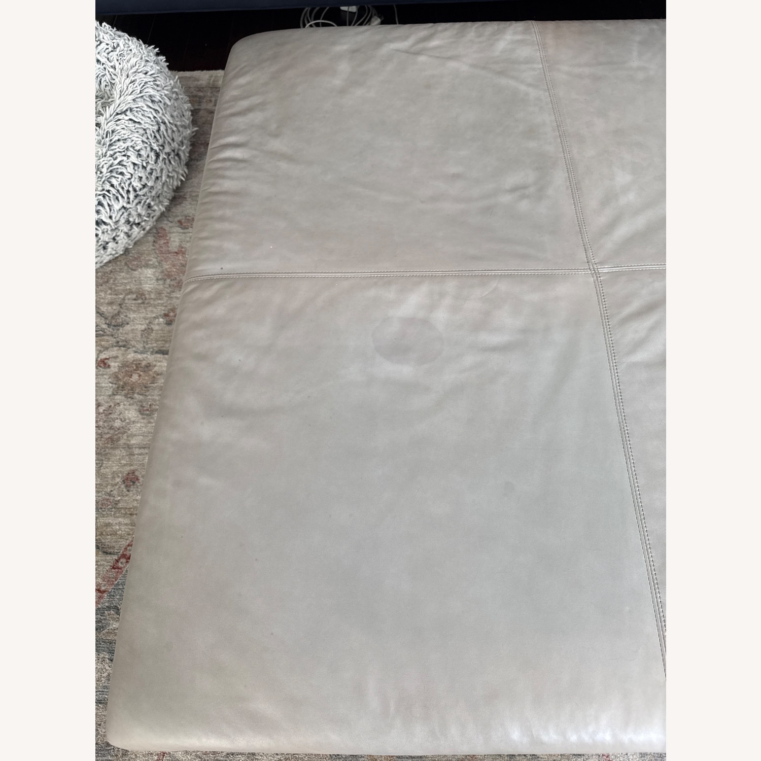 Mitchell Gold + Bob William Carmen Leather Ottoman - image-6