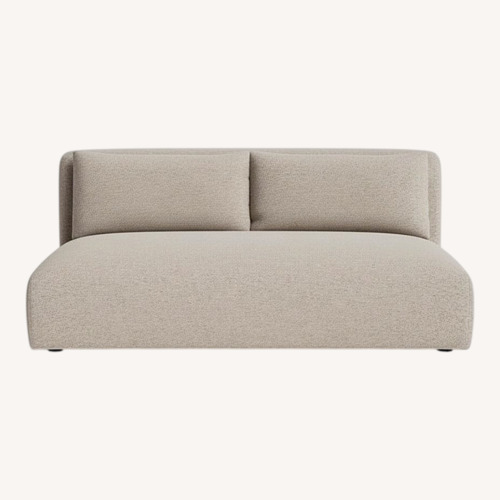 Used Joybird White Fabric 2 Piece Sectional for sale on AptDeco