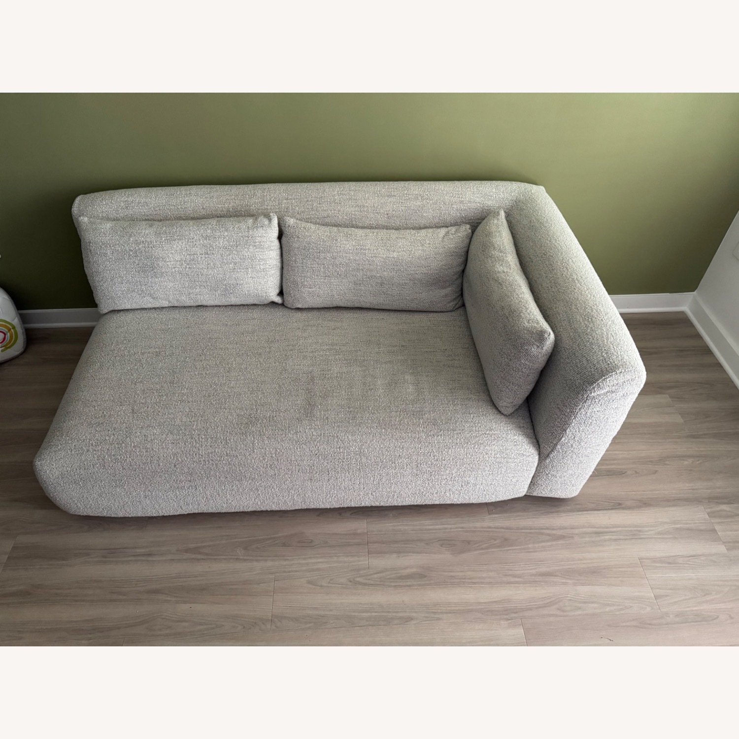 Joybird White Fabric 2 Piece Sectional - image-3