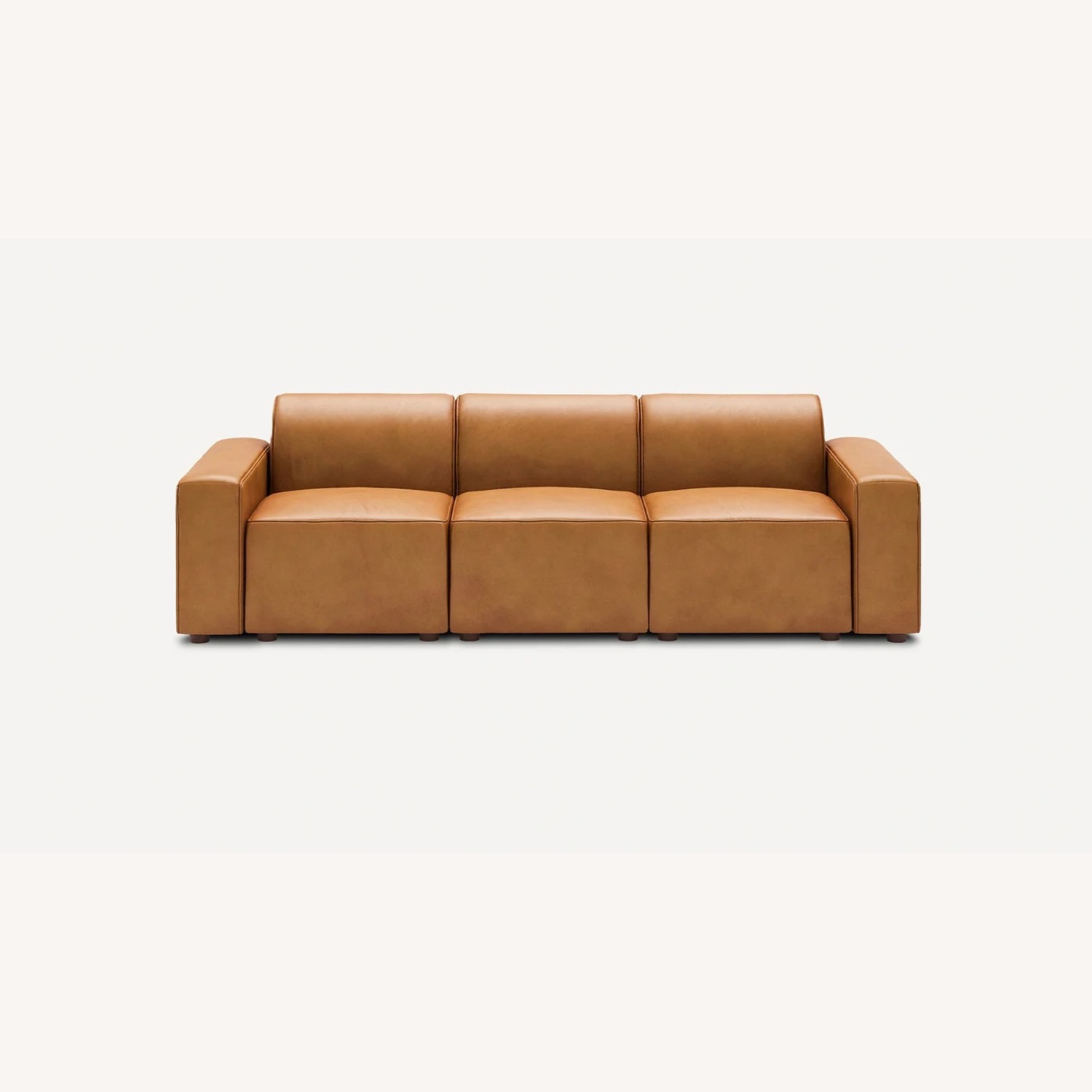 Burrow Light Brown Leather 9 Piece Sectional - image-5