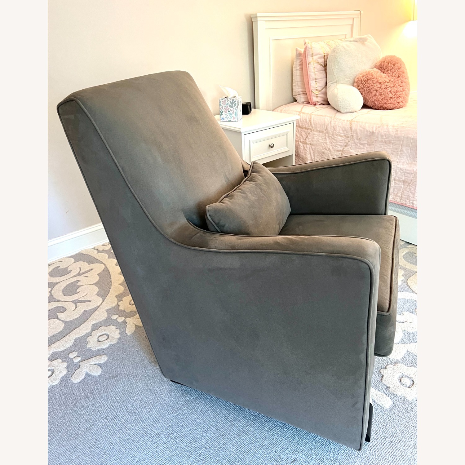 Monte Design Microsuede Nursing Chair & Ottoman - image-5