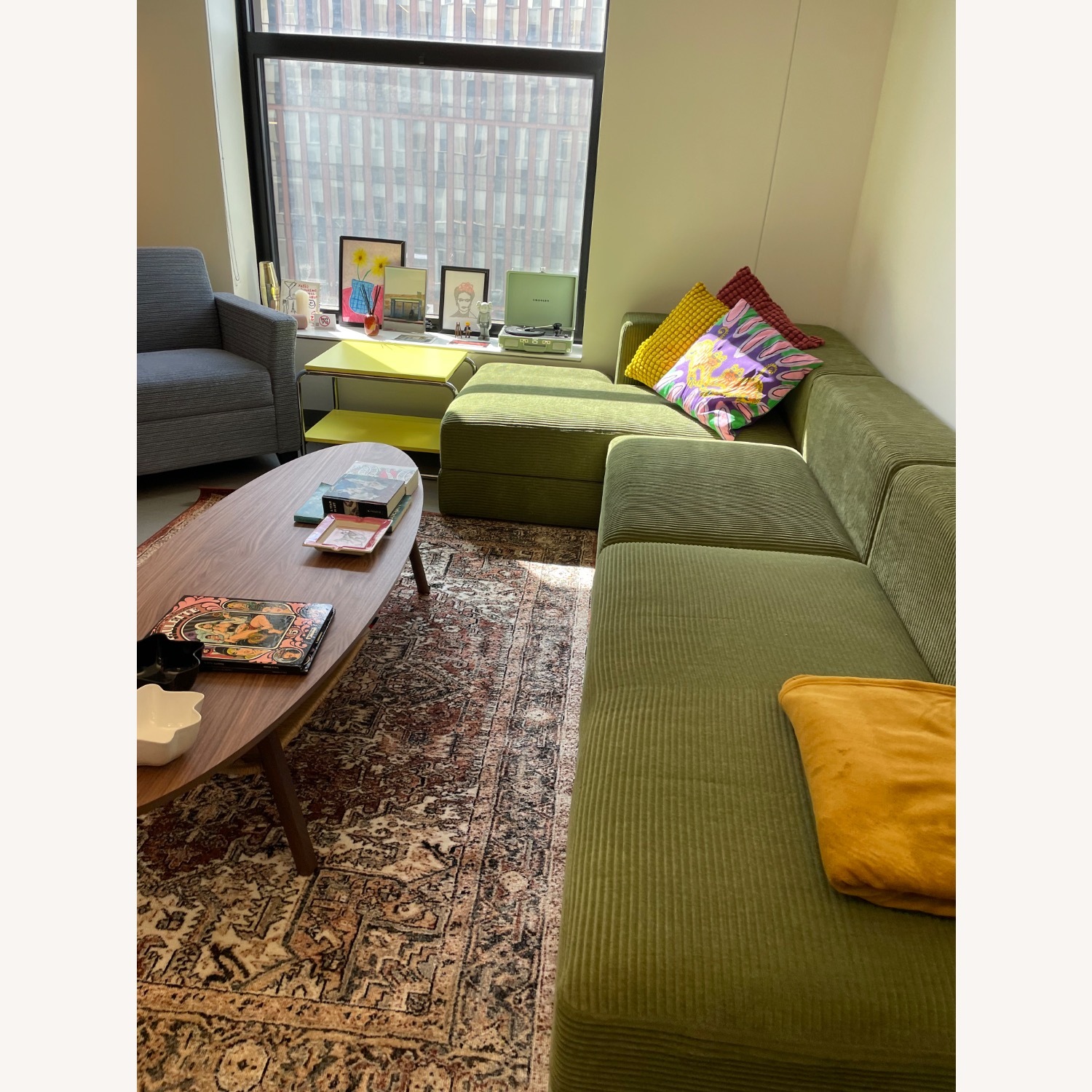 IKEA Green 3+ Piece Sectional - image-3