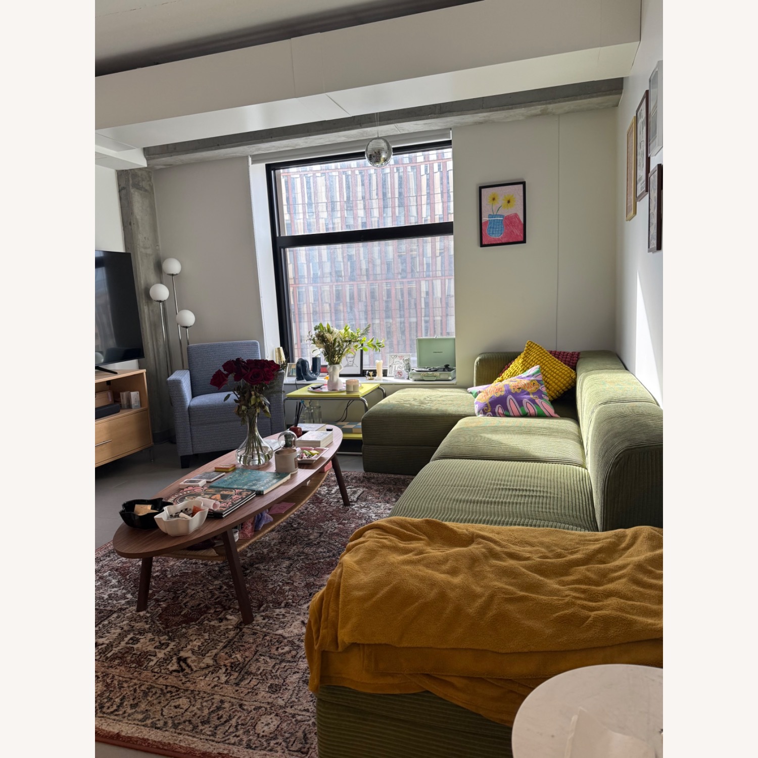 IKEA Green 3+ Piece Sectional - image-1