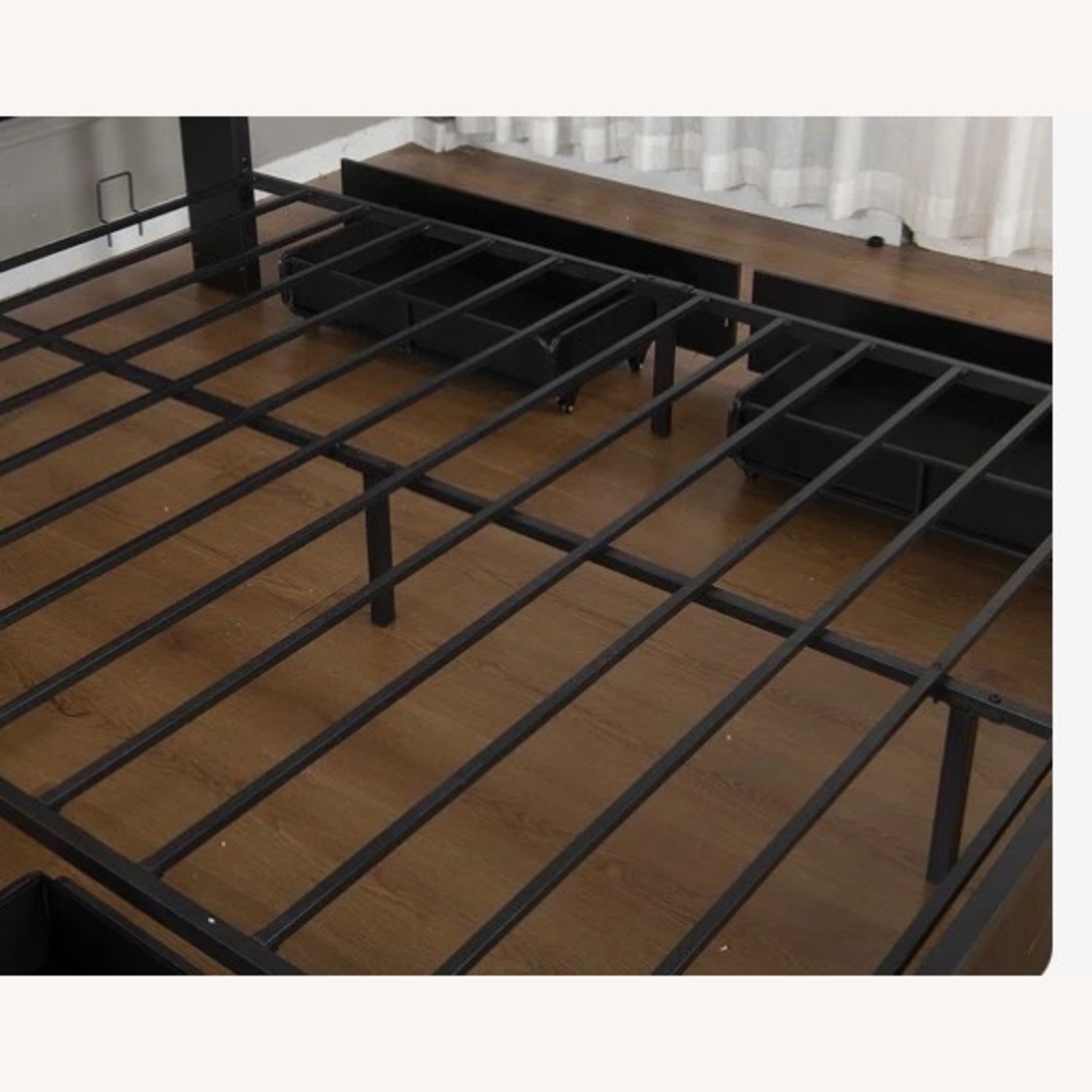 Keonna Dark Gray Metal Queen Bed - image-3