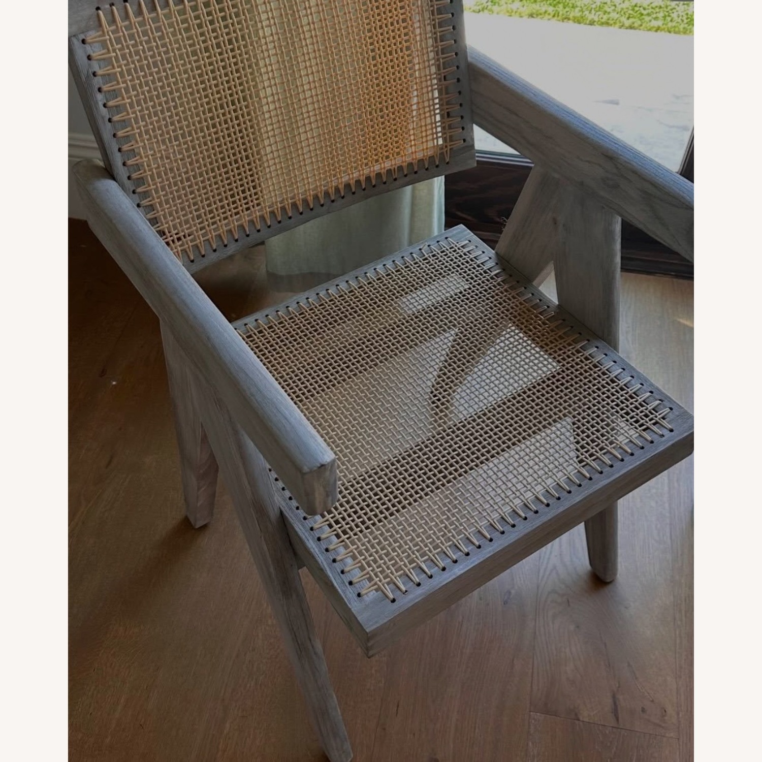 Light Gray Wood Dining Chairs - image-2