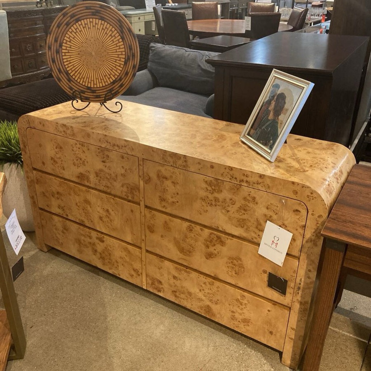 Cora Light Burl 6-Drawer Dresser - image-2