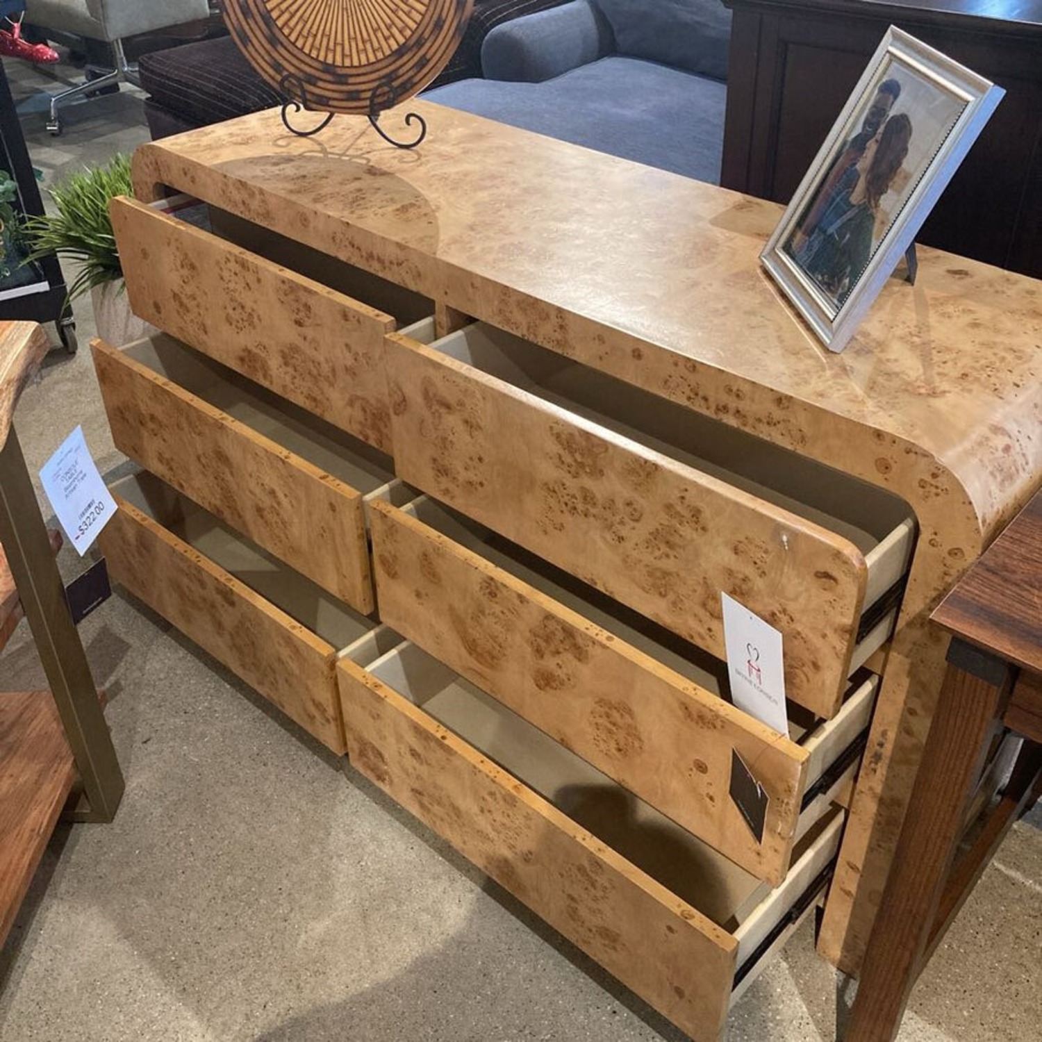 Cora Light Burl 6-Drawer Dresser - image-5