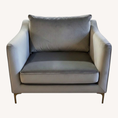 Used Interior Define Caitlin Velvet Accent Chair  for sale on AptDeco