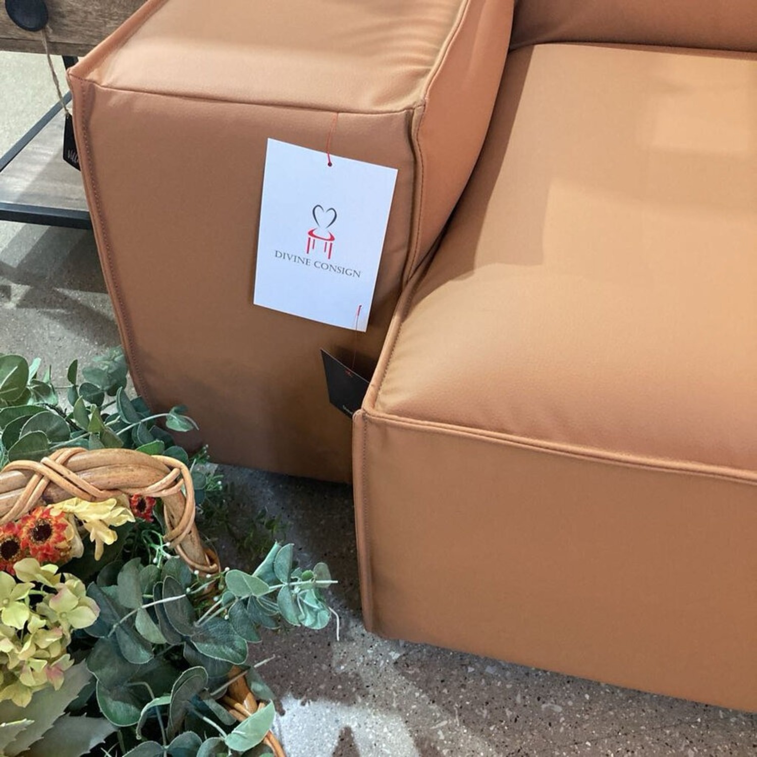 Phoenix Outdoor Sofa Brown Leather - image-4