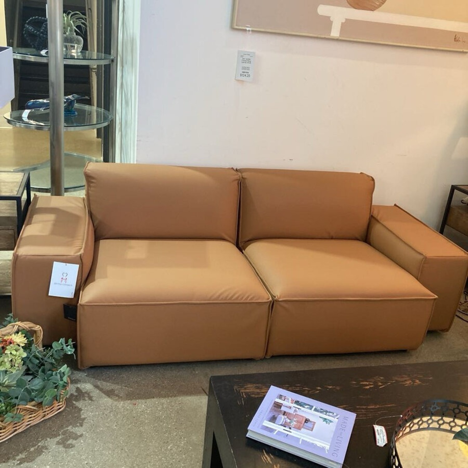 Phoenix Outdoor Sofa Brown Leather - image-3