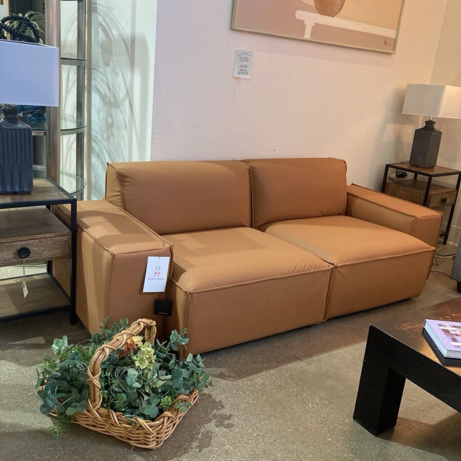 Phoenix Outdoor Sofa Brown Leather - image-2