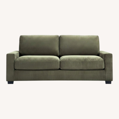 Used Bob's Discount Furniture Green Aspen Forest 86'' Sofa for sale on AptDeco