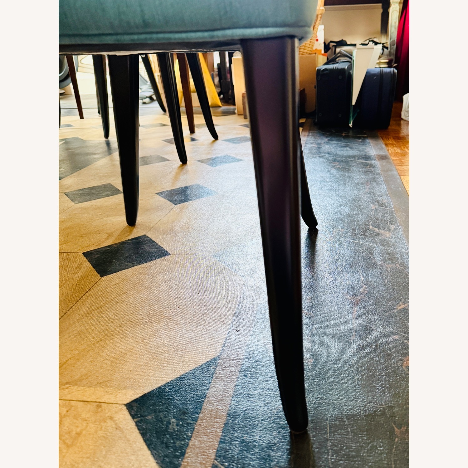 Jonathan Adler Vera Blue Velvet Dining Chair - image-3