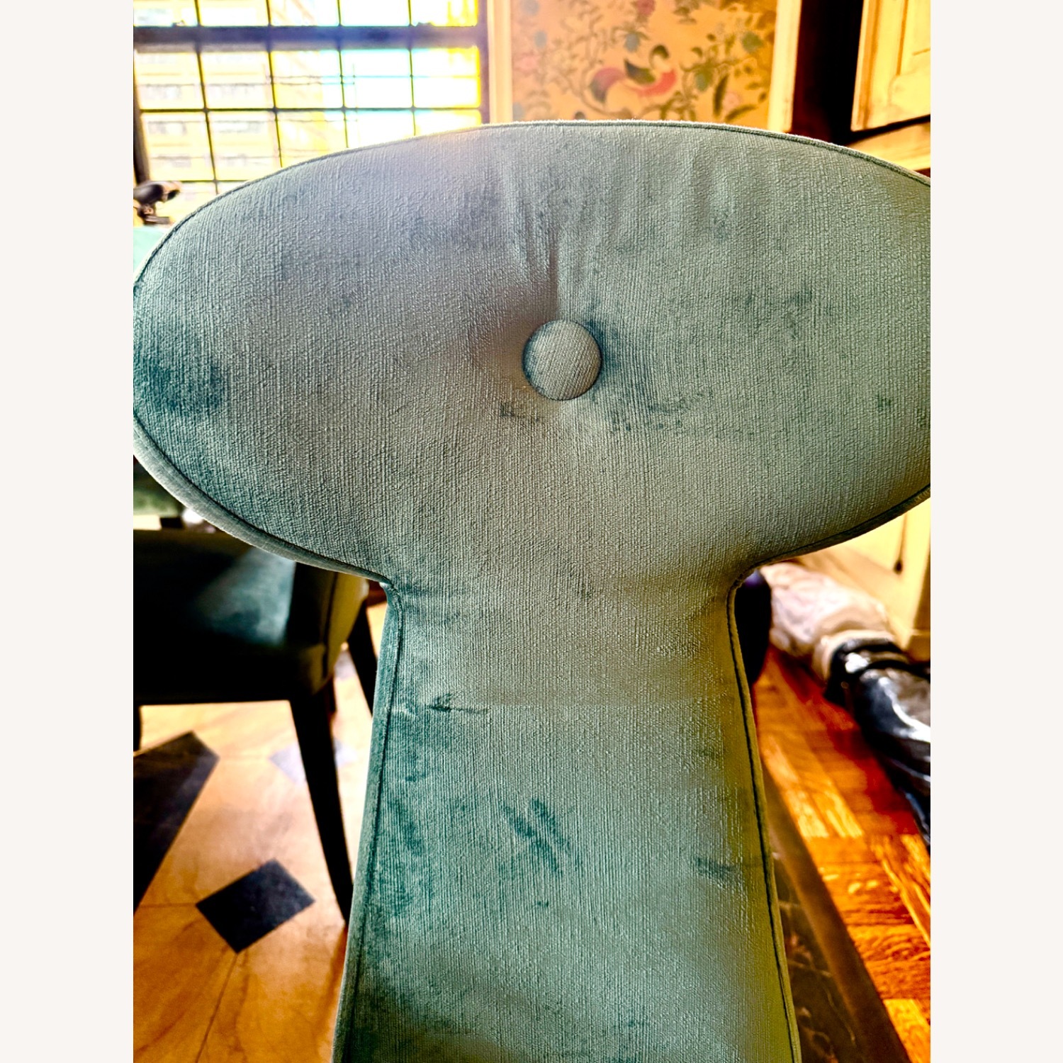 Jonathan Adler Vera Blue Velvet Dining Chair - image-4