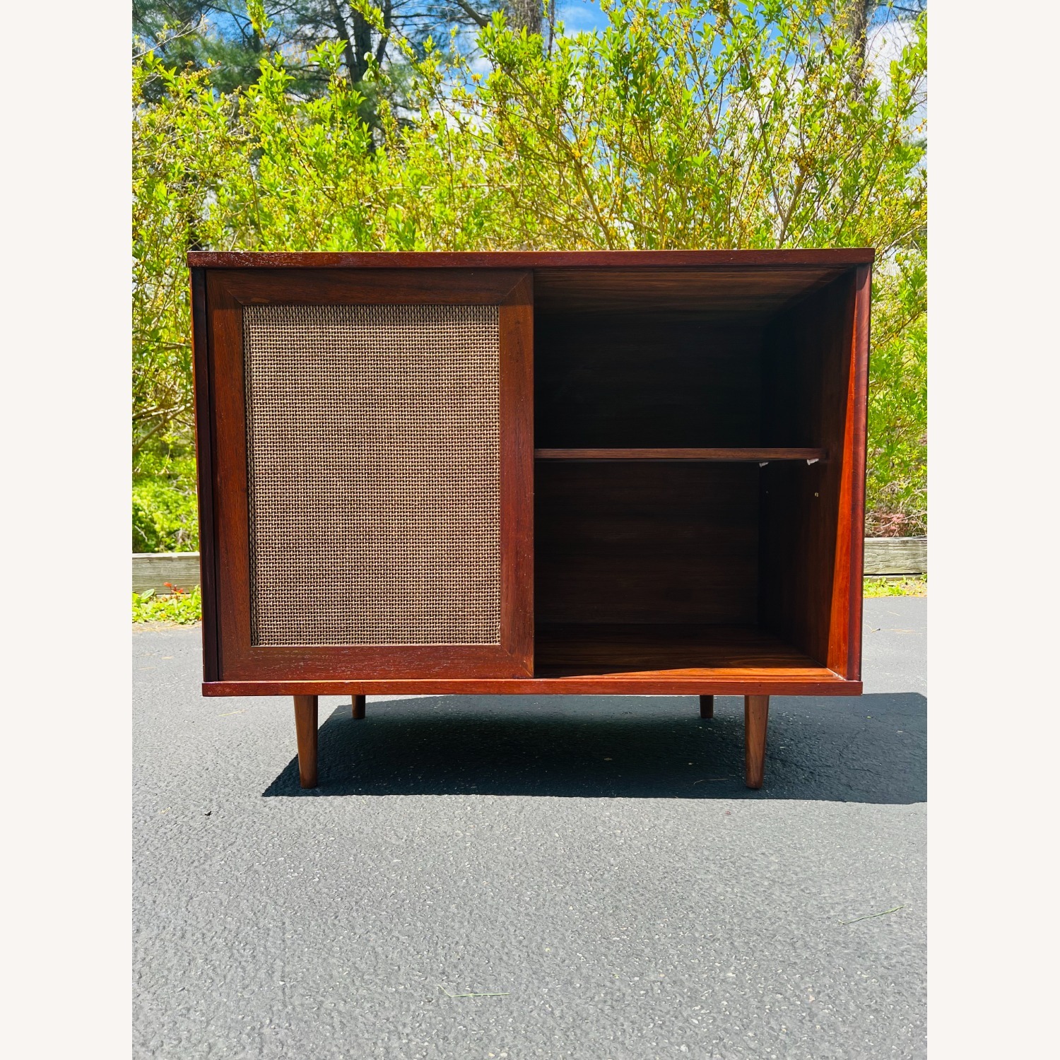 Vintage Mid Century Stereo Console Cabinet  - image-8