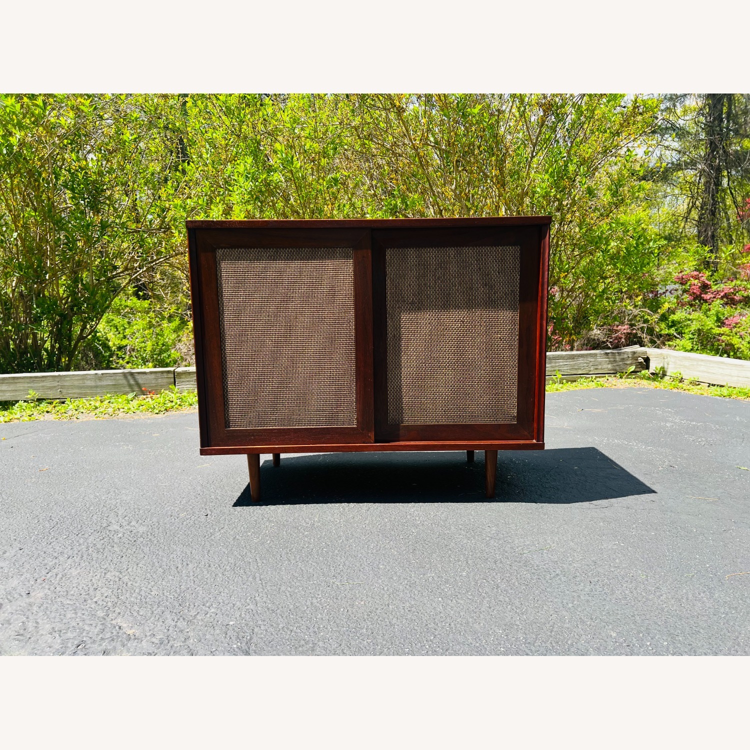 Vintage Mid Century Stereo Console Cabinet  - image-10