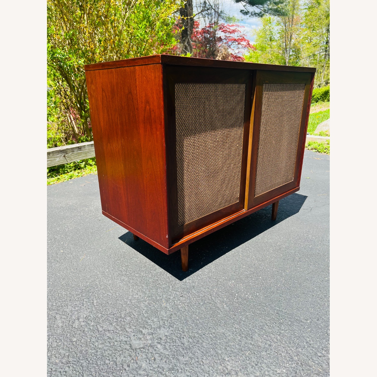 Vintage Mid Century Stereo Console Cabinet  - image-4
