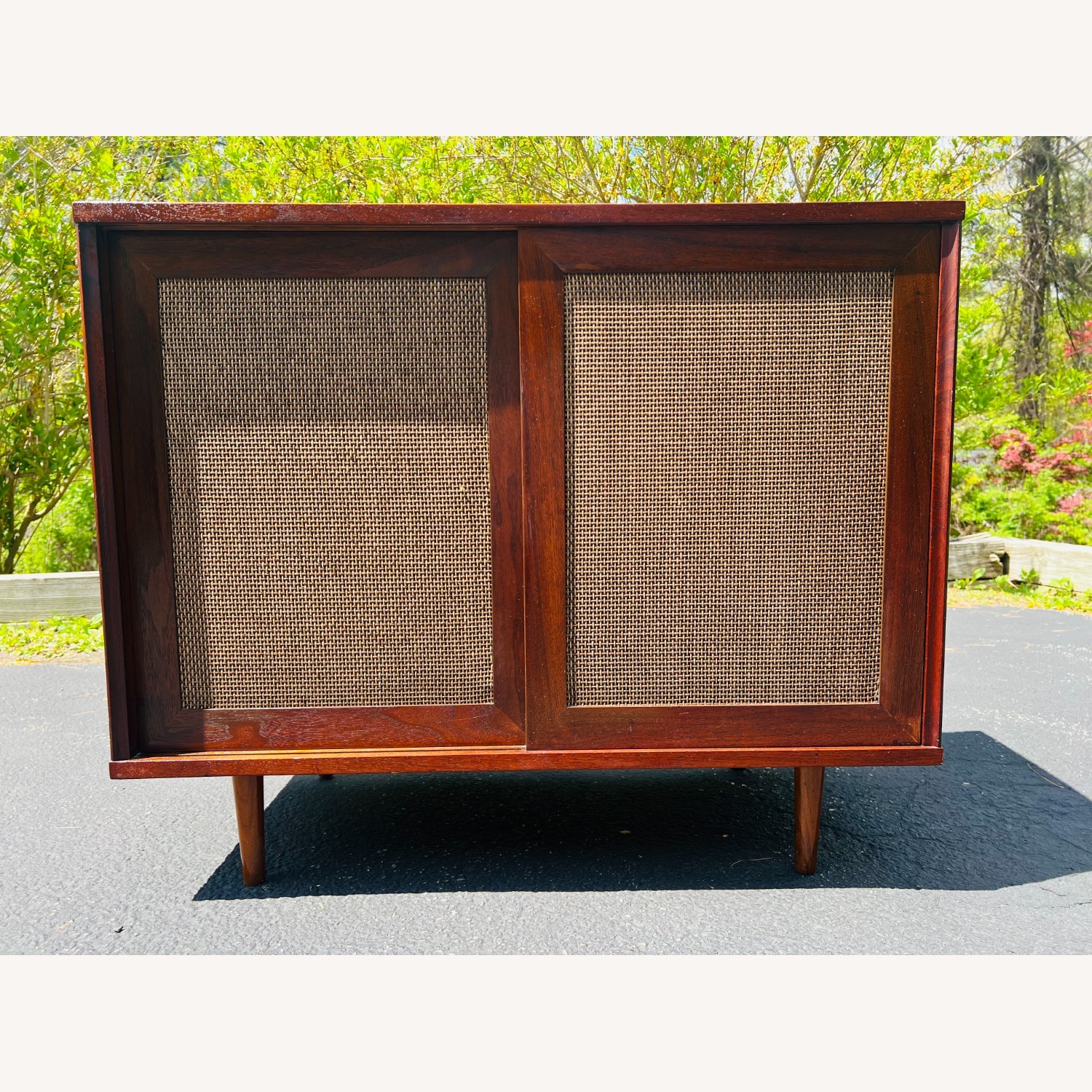 Vintage Mid Century Stereo Console Cabinet  - image-2