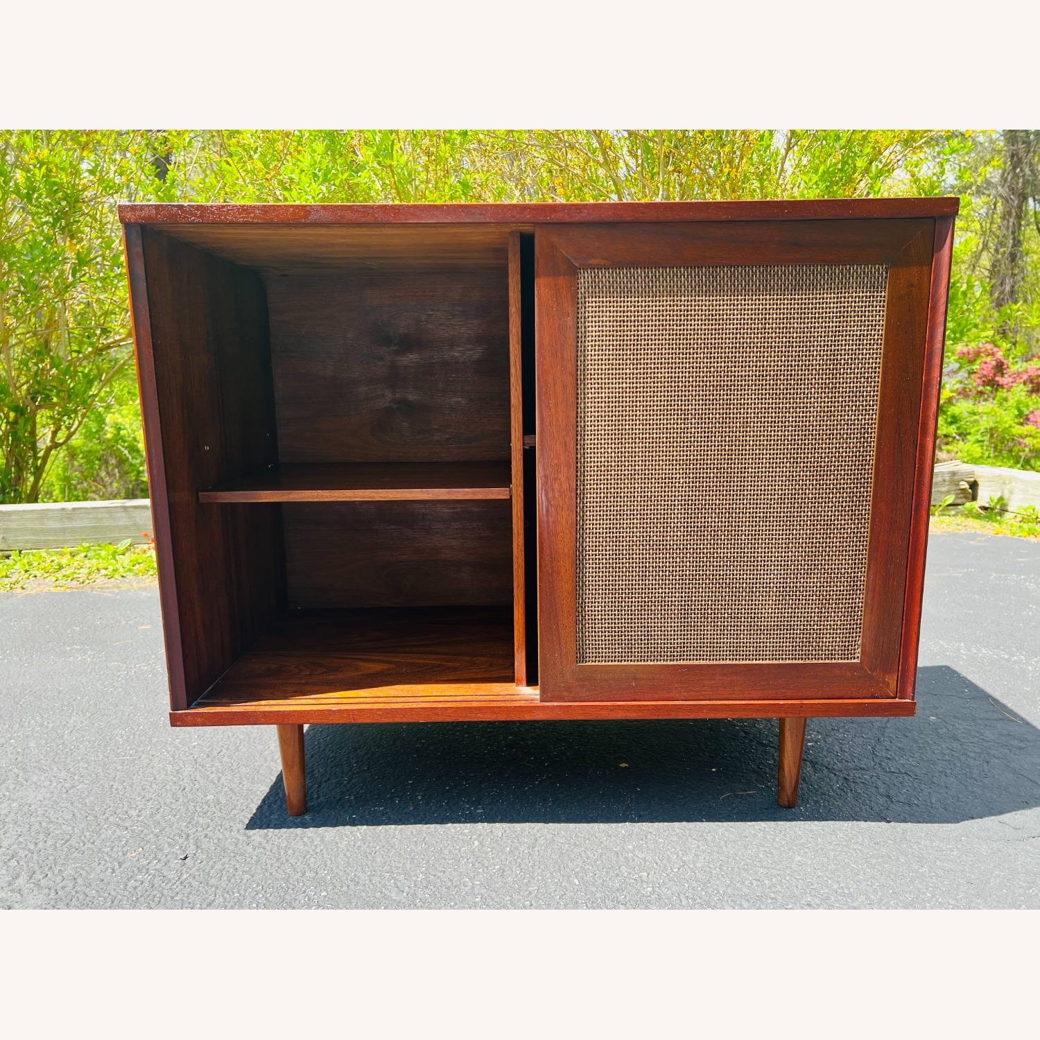 Vintage Mid Century Stereo Console Cabinet  - image-9