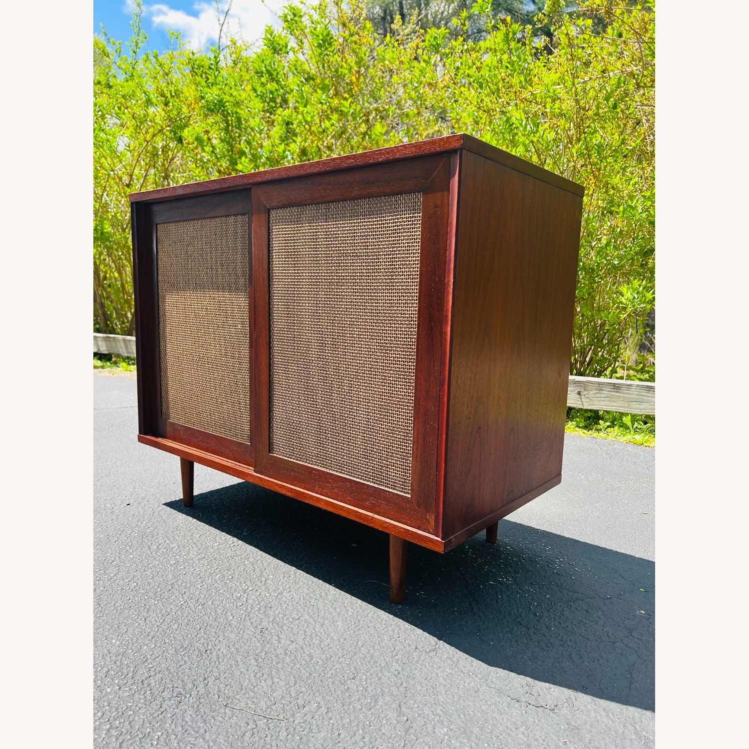 Vintage Mid Century Stereo Console Cabinet  - image-5