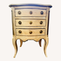 Antique Natural Wood Nightstand