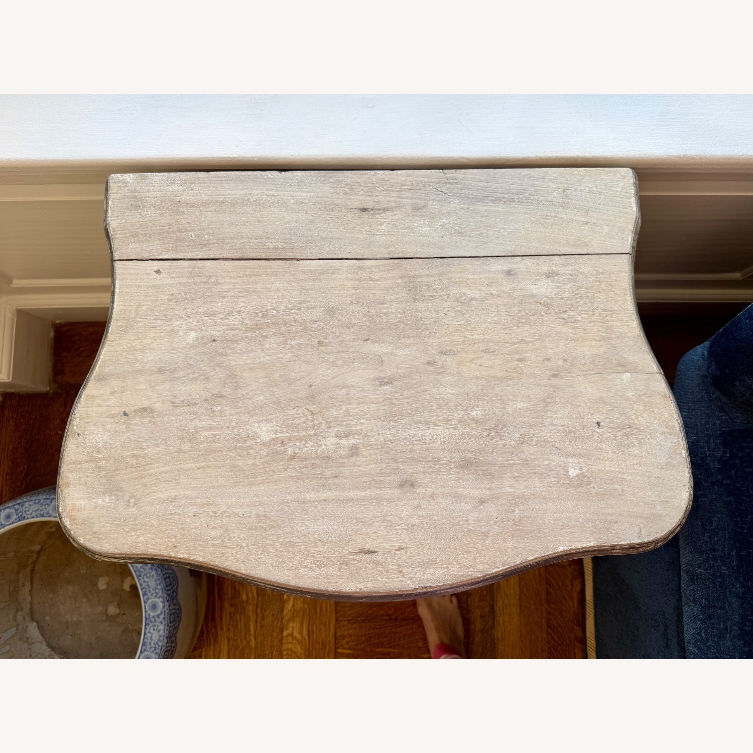 Antique Natural Wood Nightstand - image-4