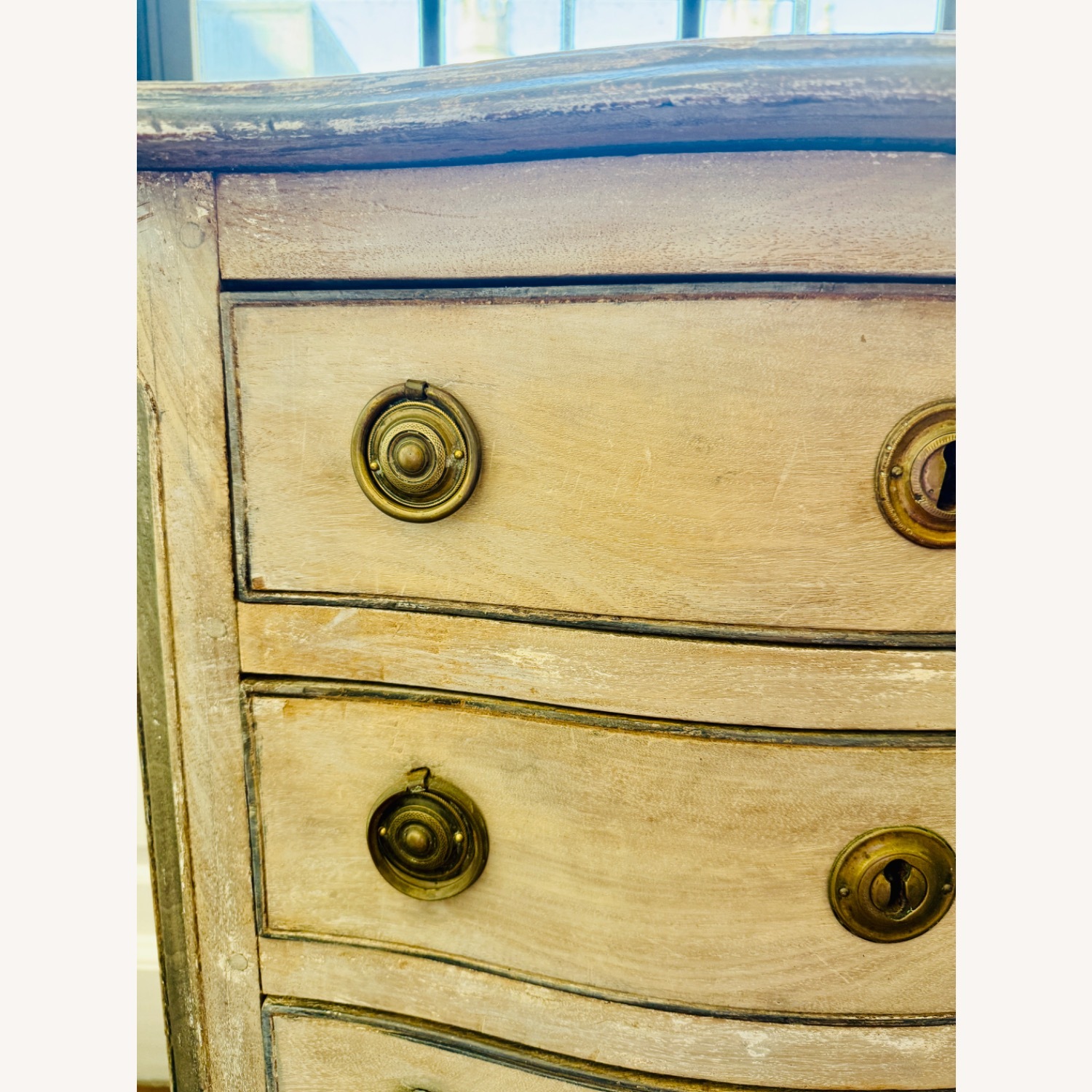 Antique Natural Wood Nightstand - image-3