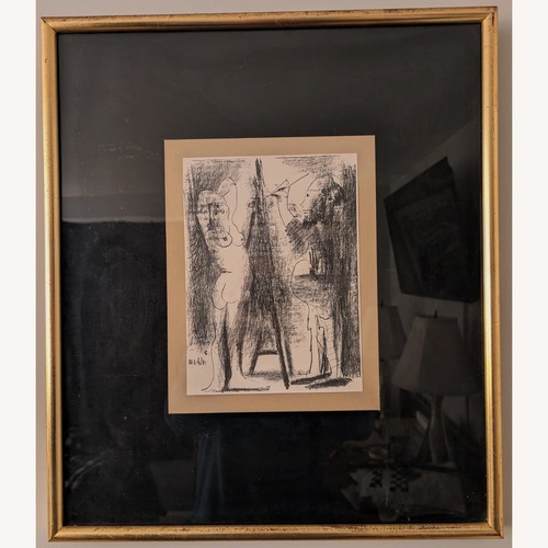 Used Picasso Lithograph Le Peintre et Modèle 1964 for sale on AptDeco