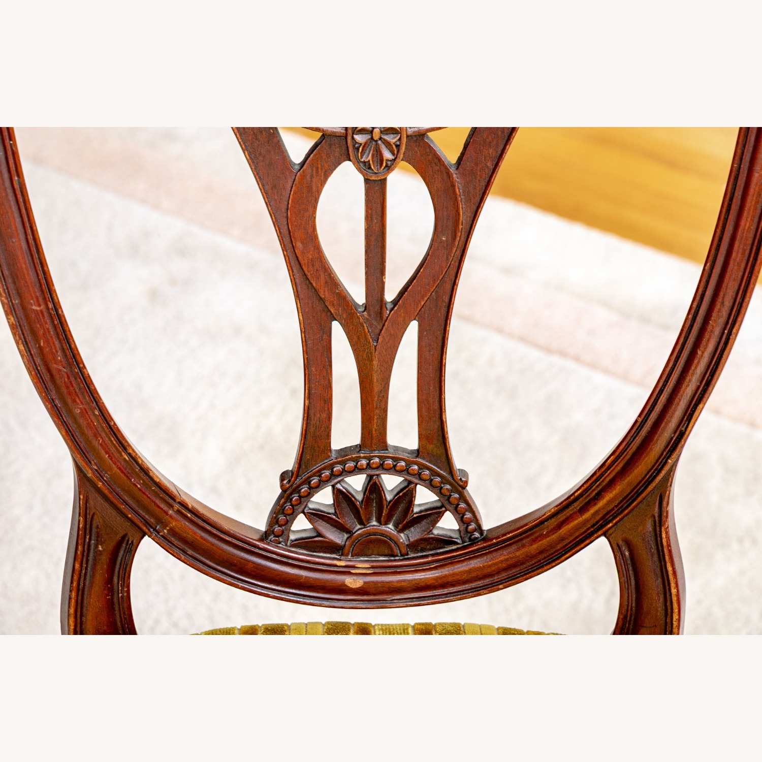 Pair English Mahogany Hepplewhite Chairs - image-5