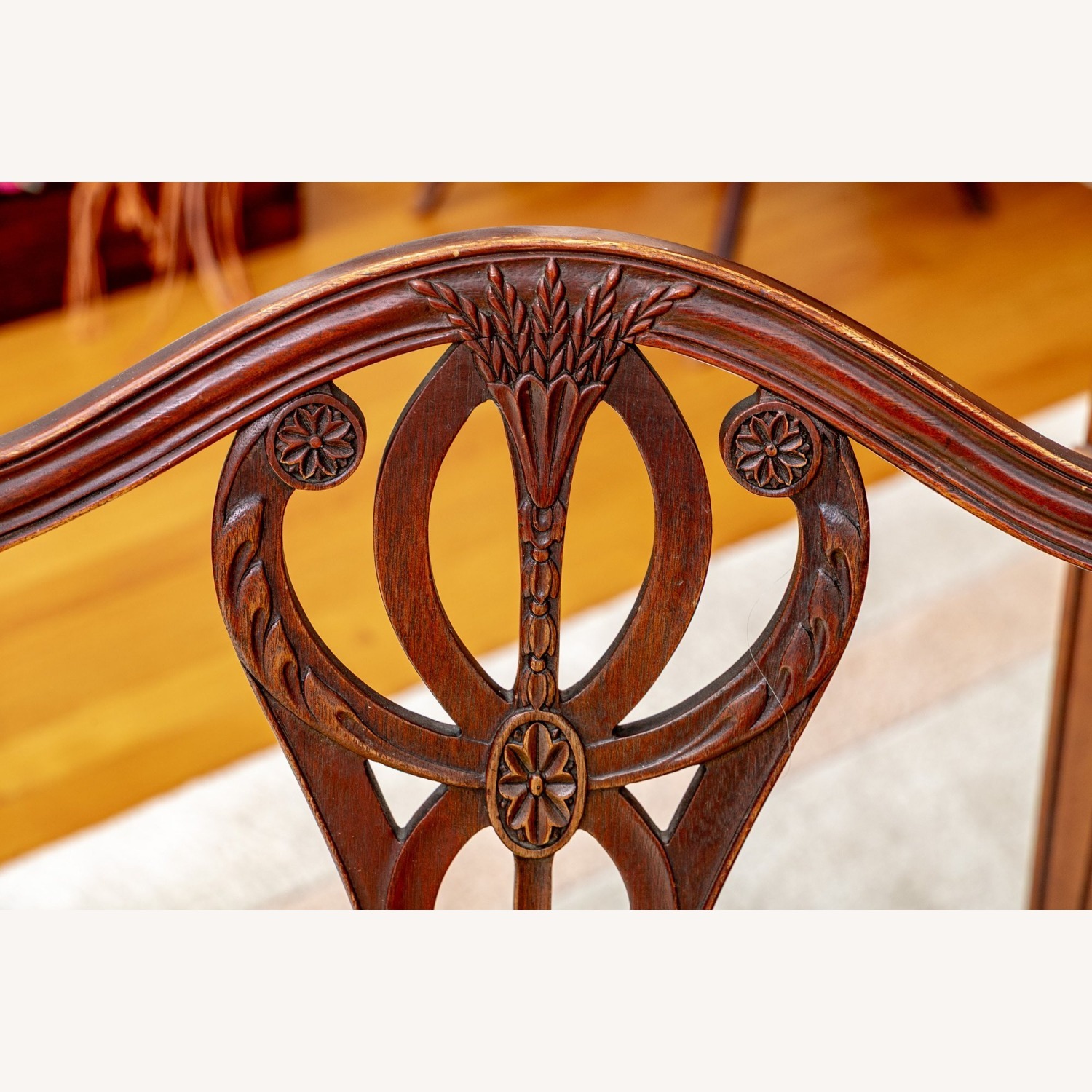 Pair English Mahogany Hepplewhite Chairs - image-6