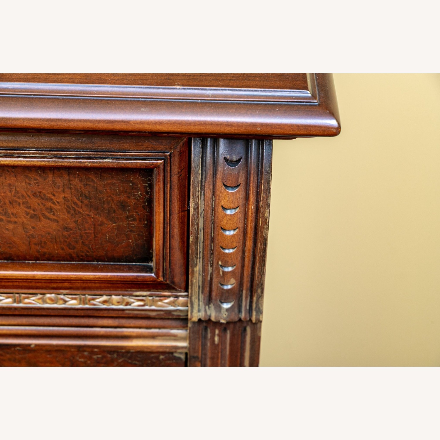 Carved Walnut Victorian Tudor Sideboard  - image-5