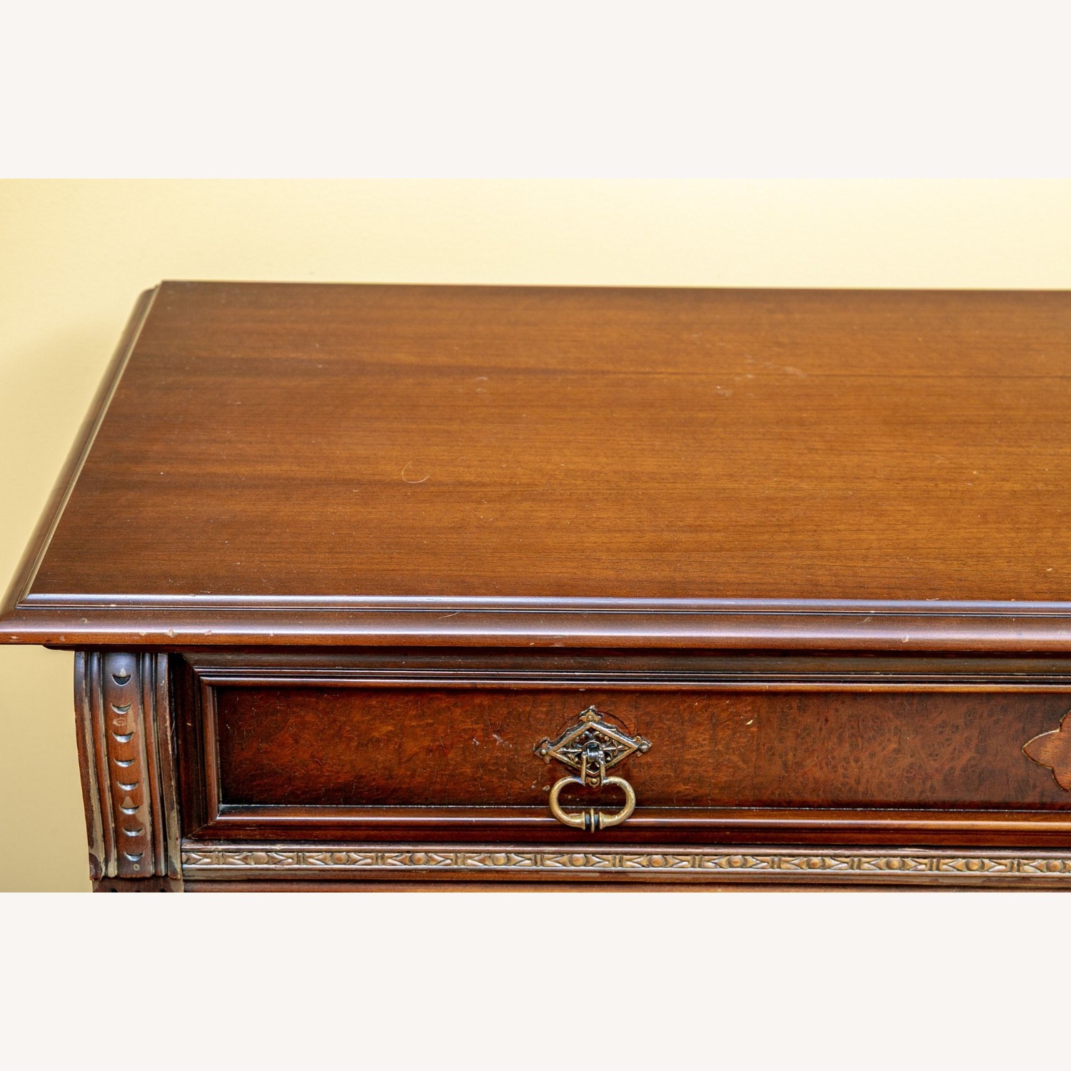 Carved Walnut Victorian Tudor Sideboard  - image-2