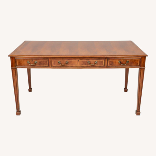 Used Chippendale Mahogany Satinwood Writing Desk  for sale on AptDeco
