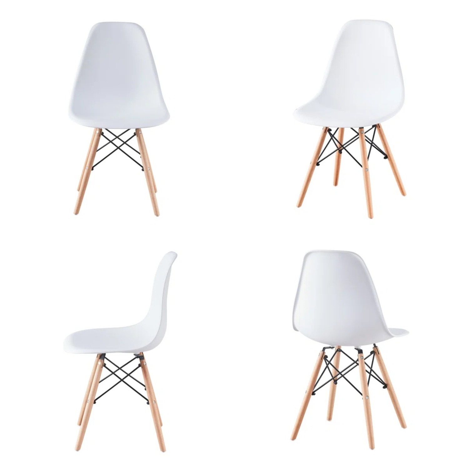 Jordan White Dining Chairs - image-3
