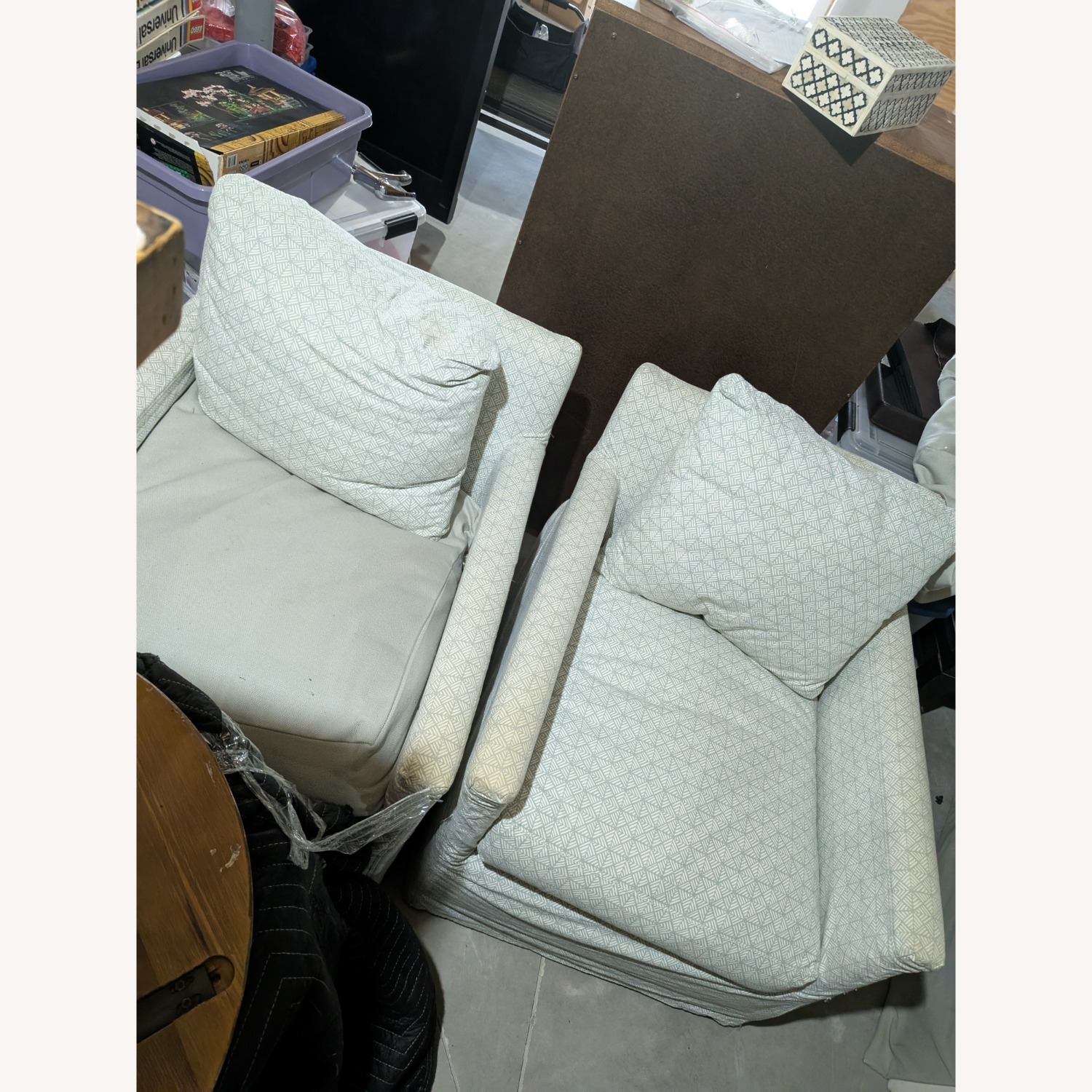 Pair Serena & Lily Spruce St Track Chair Slipcover - image-1