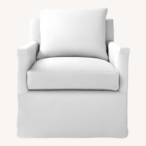Used Pair Serena & Lily Spruce St Track Chair Slipcover for sale on AptDeco