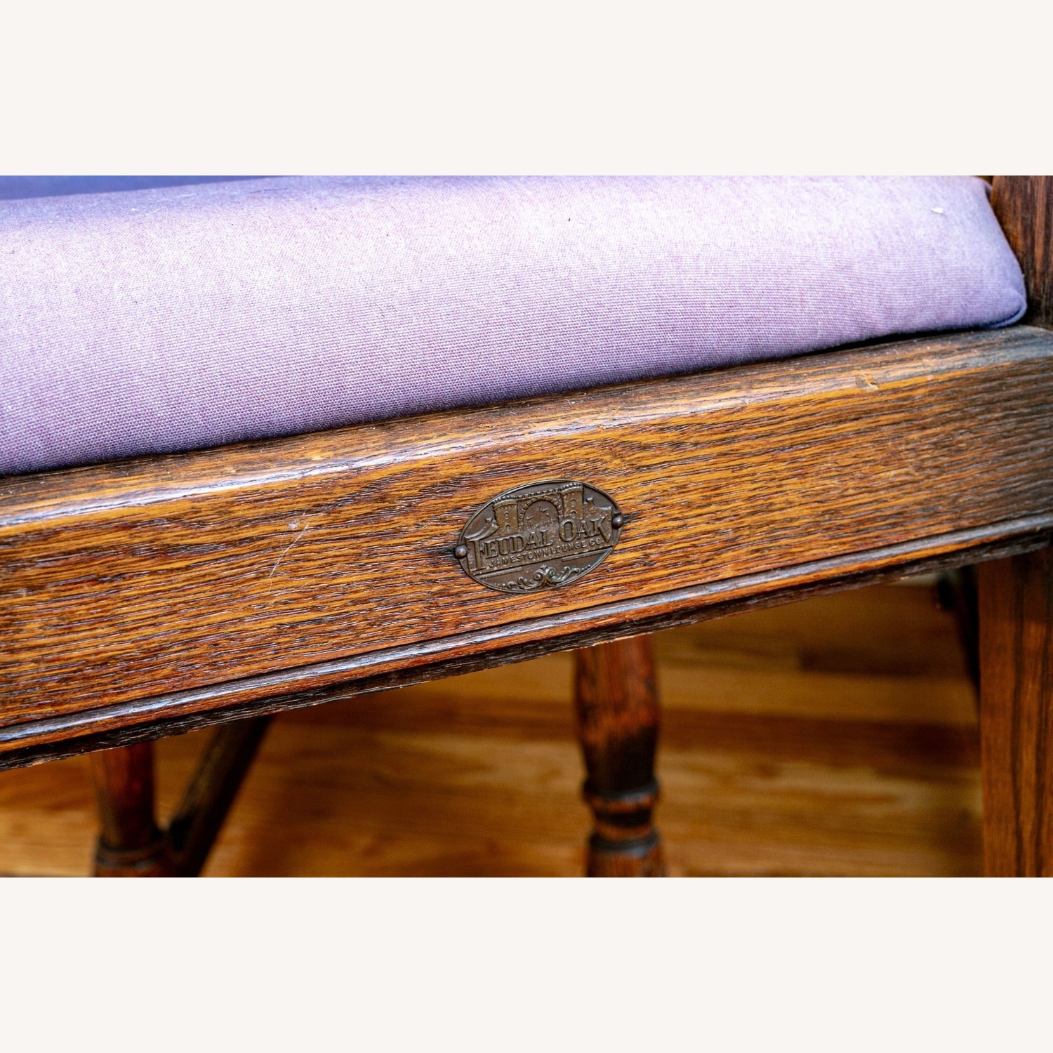 Feudal Oak Spanish Revival Carved Oak Desk Set - image-3