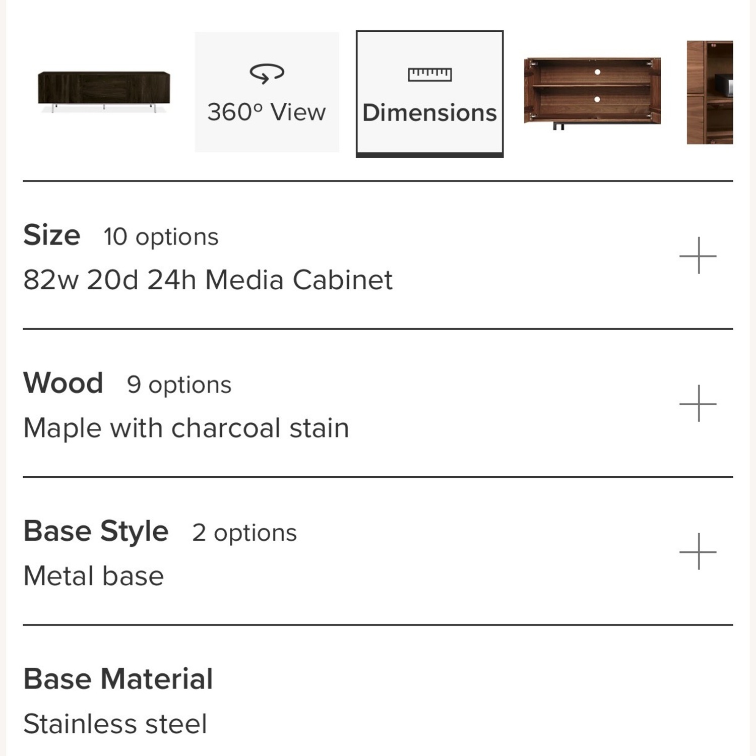 Room & Board Hudson Dark Brown Wood Media Storage - image-10