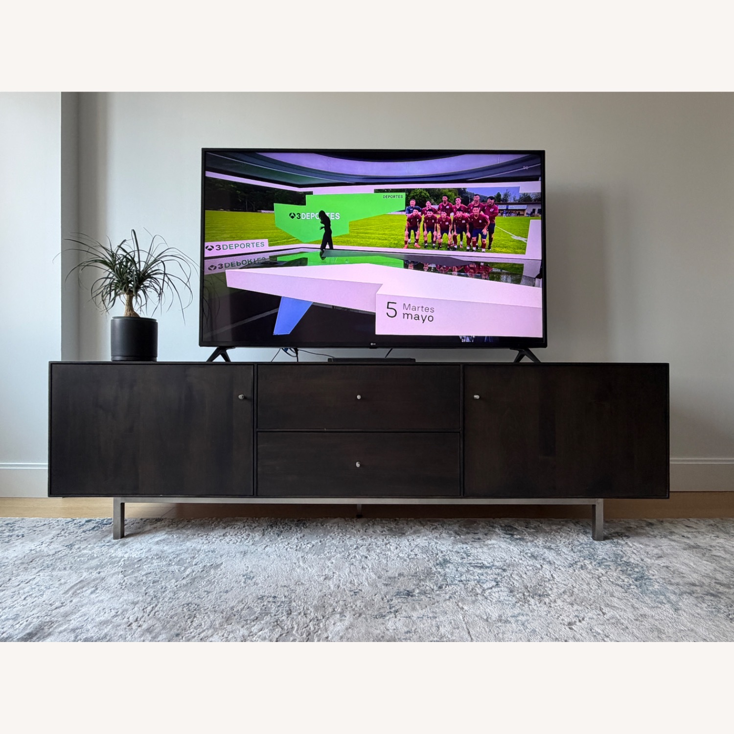 Room & Board Hudson Dark Brown Wood Media Storage - image-2