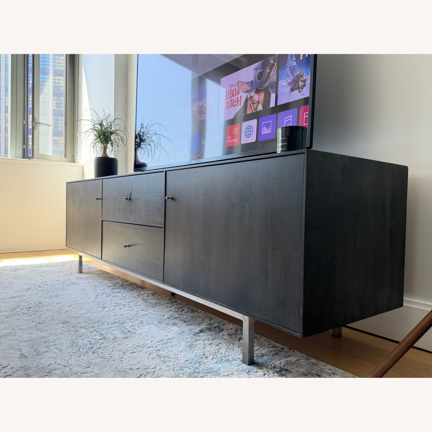 Room & Board Hudson Dark Brown Wood Media Storage - image-1