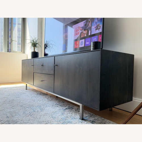 Used Room & Board Hudson Dark Brown Wood Media Storage for sale on AptDeco