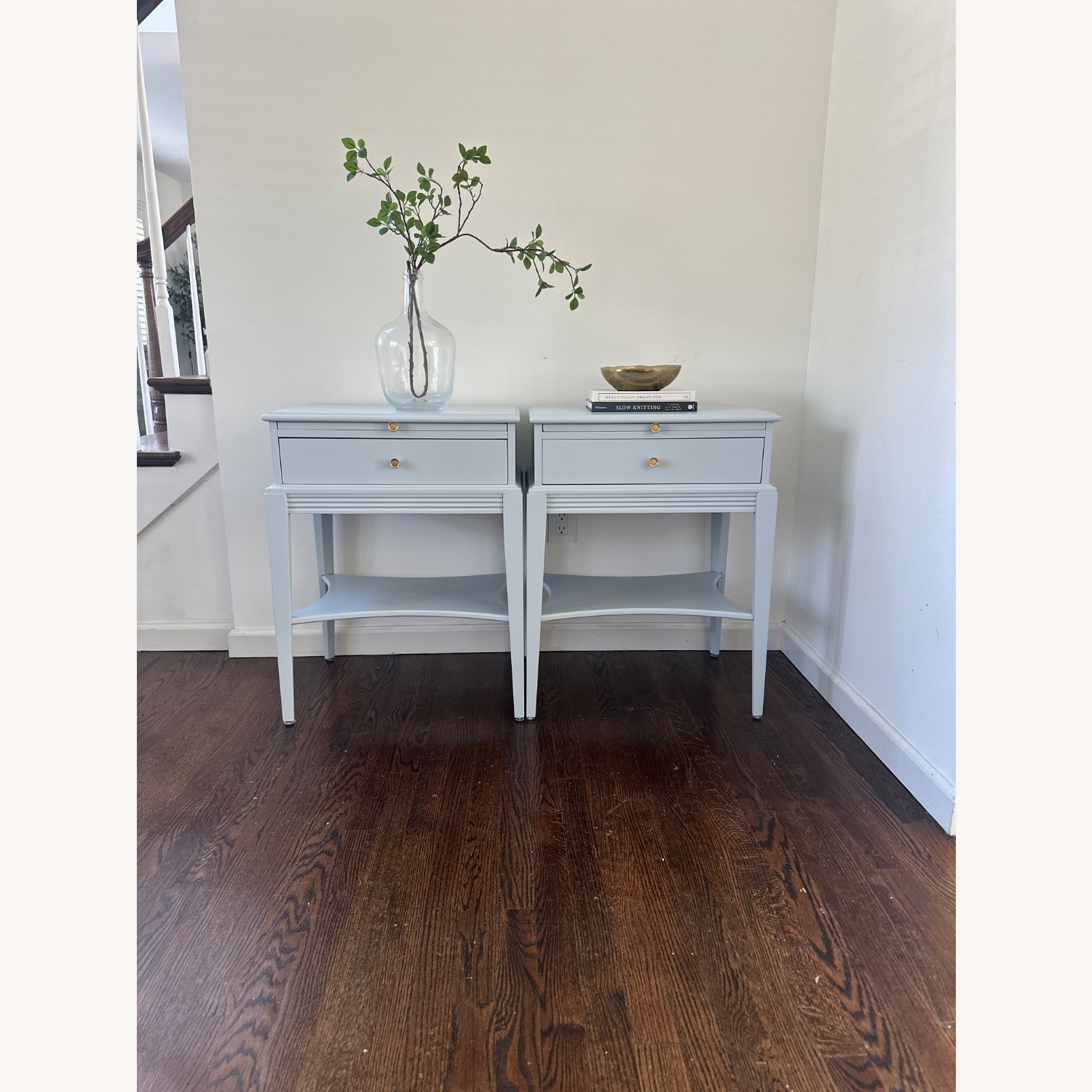 Modern Pair of Bombay Company Nightstands - image-1