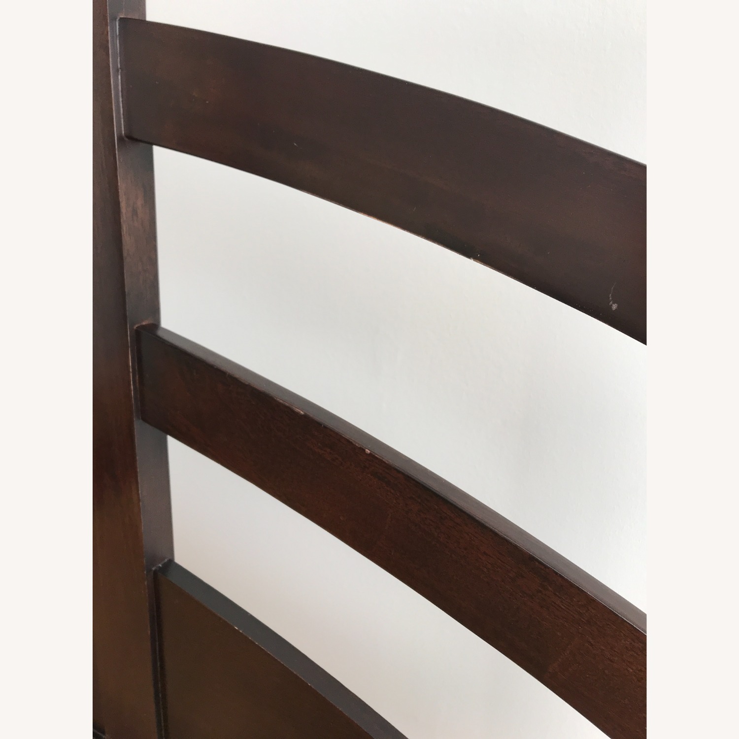 Raymour & Flanigan Dark Brown Wood Queen Bed - image-3