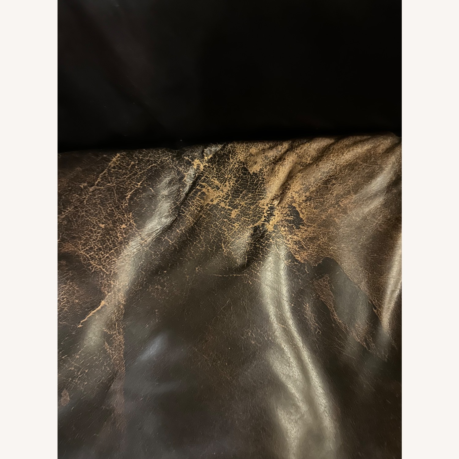 Restoration Hardware Fulham Leather Sofa - image-8