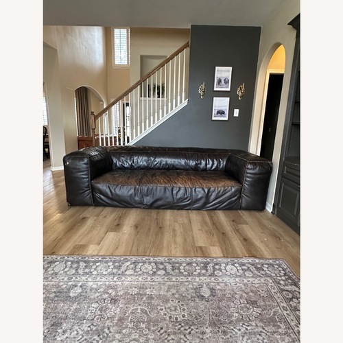 Used Restoration Hardware Fulham Leather Sofa for sale on AptDeco