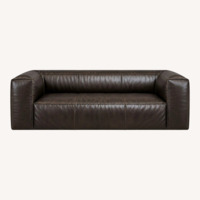 Restoration Hardware Fulham Leather Sofa